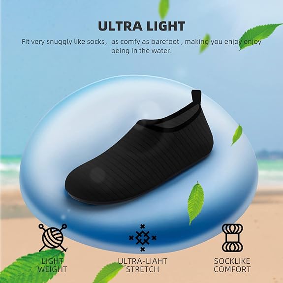 Water Shoes for Women Men Quick-Dry Aqua Socks