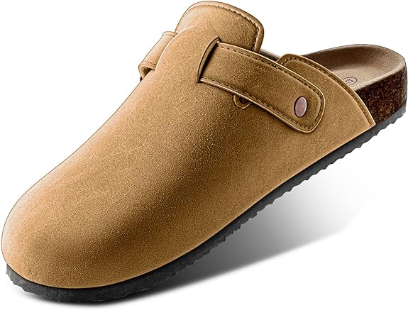 Comfort Clogs Slippers Sandals Nurse Work Shoes Unisex for Men Women with Cushioned Cork-Footbed