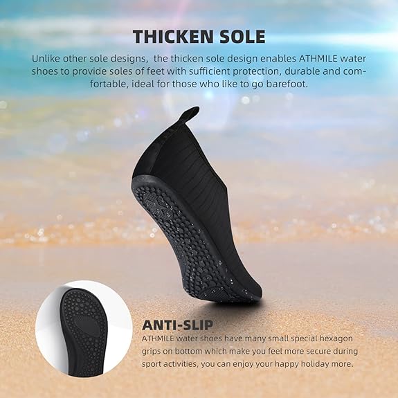 Water Shoes for Women Men Quick-Dry Aqua Socks