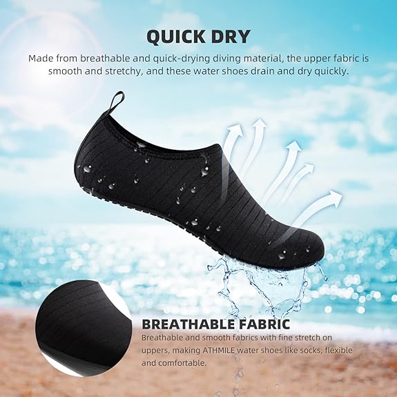 Water Shoes for Women Men Quick-Dry Aqua Socks