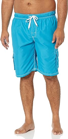 Kanu Surf Mens Barracuda Swim Trunks (Regular & Extended Sizes)